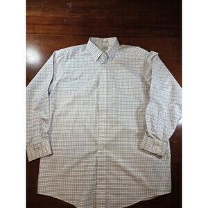 L.L. Bean Shirt Mens 16.5 33 Large Traditional Wrinkle Resistant Plaid Non Iron
